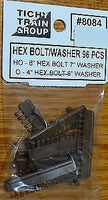 TICHY TRAIN GROUP #8084 HO 6' Hex Bolt 7' Washer