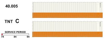 SDS Models 40' ft TNT Jumbo Containers: Twin Packs C; (40.005)