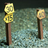480 Uneek 480: HO Gauge Railway: Accessories: Speed Signs: Pkt 6: No. 480