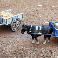801 Uneek 801: HO Gauge Railway: Accessories: Two-wheeled Farmers Cart and Horse: Pkt 1: No. 801