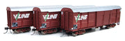 On Track Models - VLCX-06 - VICTORIAN 40'2" LOUVRE VAN- V/LINE Logo